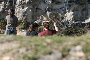 Pongoose climbing blog - Buddy checks, a life saver? Image of two climbers doing buddy check