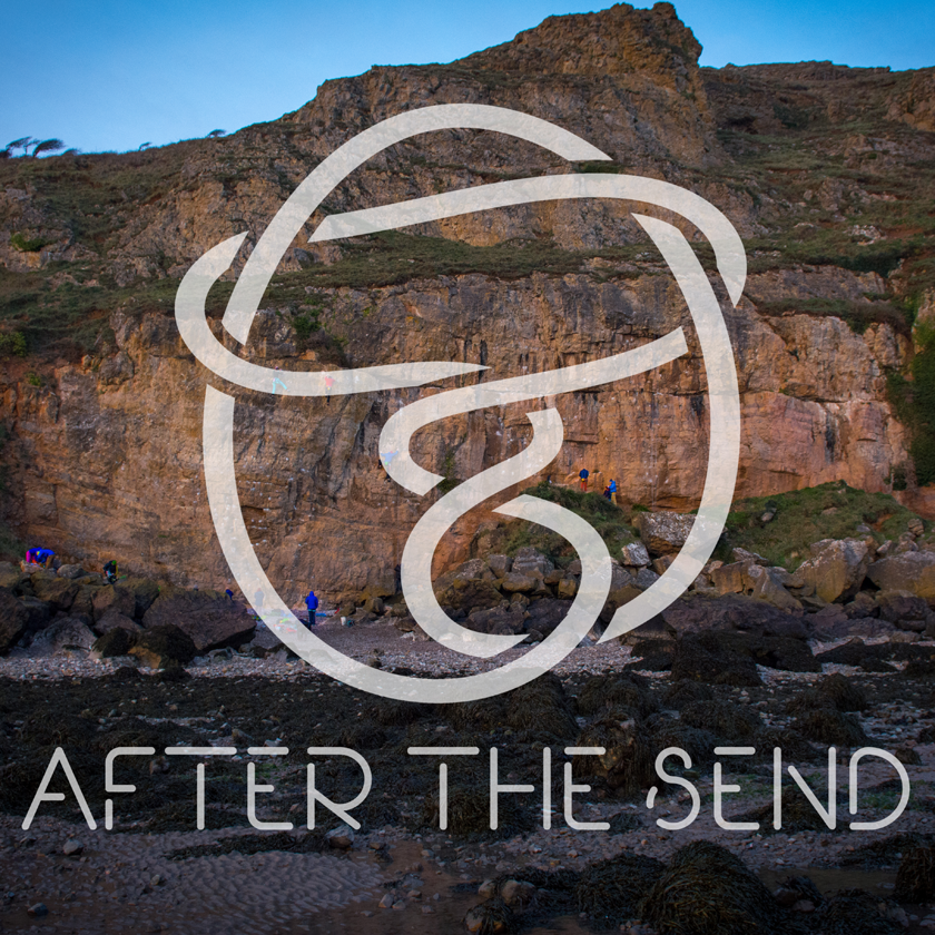 After the Send climbing blog as a friends of Pongoose logo.