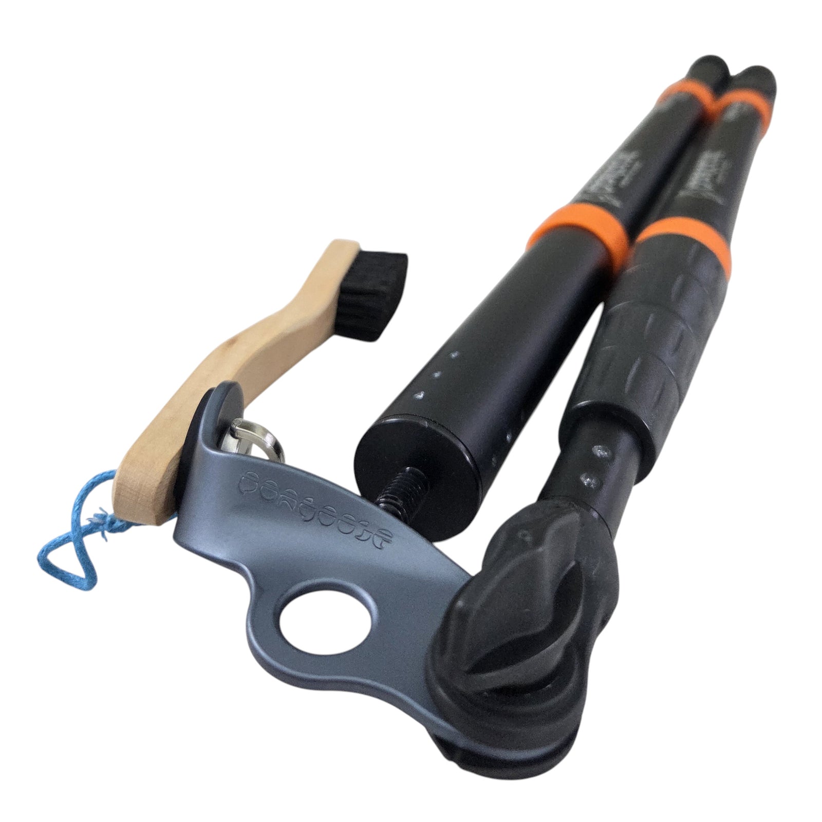 Pongoose Brushing Stick 550+ with Extender 550+, Mini-Me Threaded Brush and two Coupling Bands (bundle)