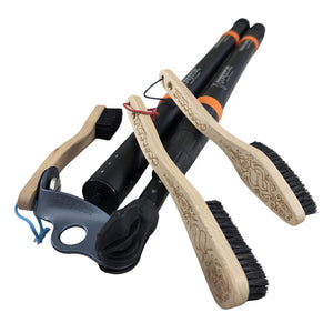 Pongoose Brushing Stick 550+ with Extender 550+, 3 x Threaded Brushes and 2 x Coupling Bands (bundle)