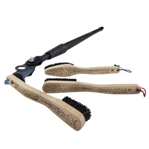 Pongoose Brushing Stick 1000+ with 3 x Threaded Brushes (bundle)